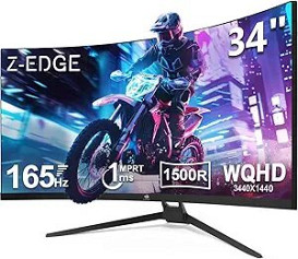                                                              							34" 21:9 165HZ CURVED GAMING MONITO...
                                                            						 