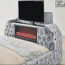                                                              							KING NATALIA GREY FAUX FUR TV/FIREP...
                                                            						 