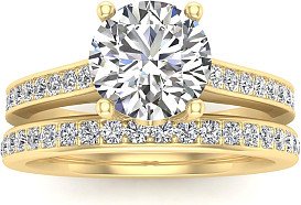                                                              							10K .07CTTW DIAMOND BRIDAL SET
                                                            						 