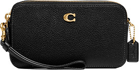                                                              							COACH KIRA BLACK PEBBLE CROSSBODY
                                                            						 